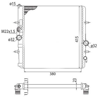 MAGNETI MARELLI Radiators, Motora dzesēšanas sistēma 350213250003